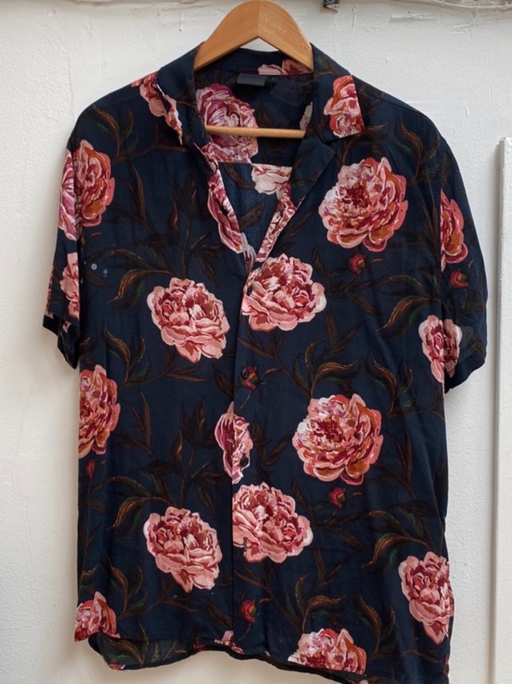 Dark floral shirt